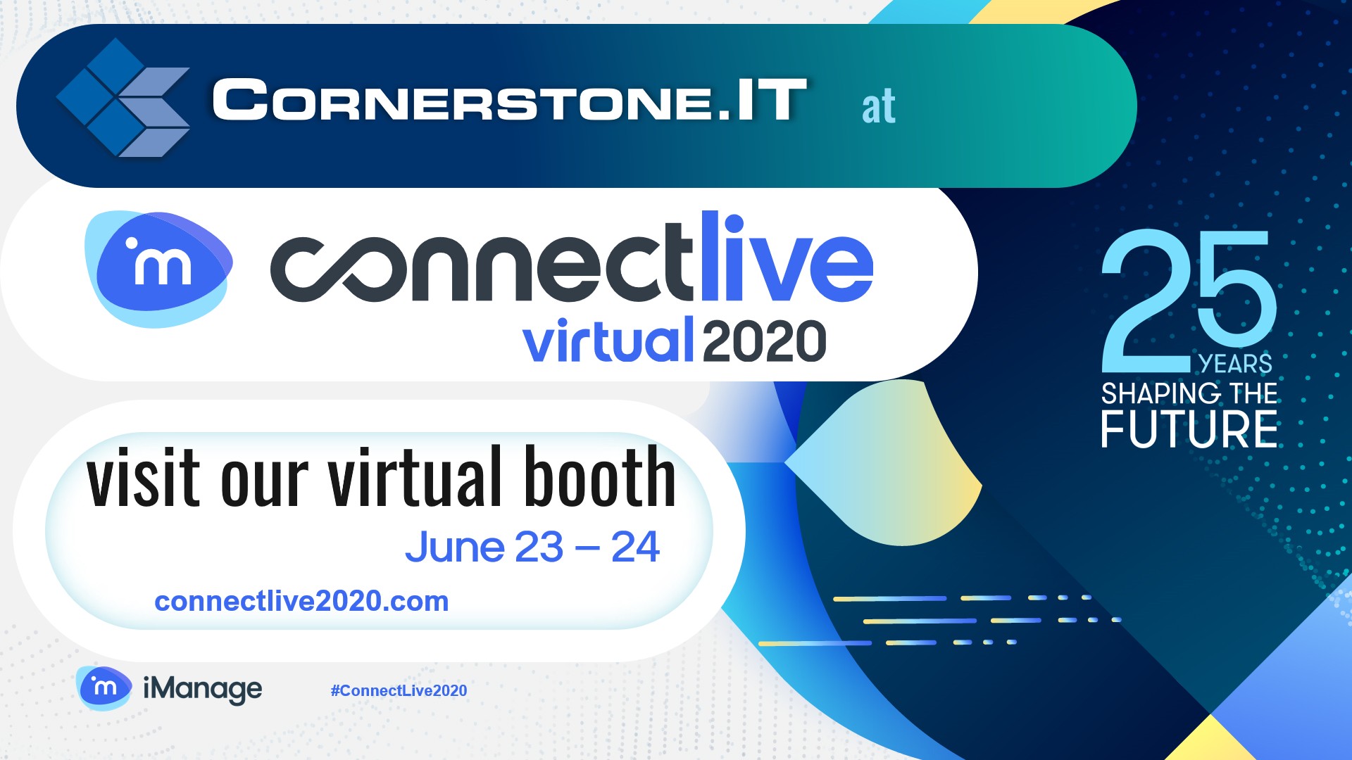 Cornerstone.IT Exhibiting at iManage ConnectLive 2020