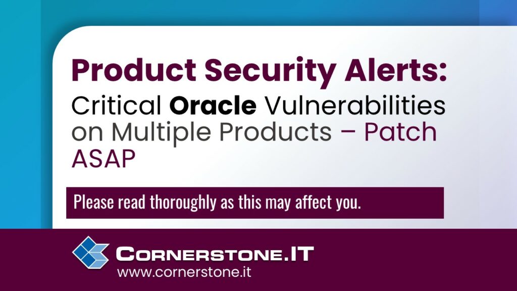 Product Security Alert Oracle Critical April Patch for Multiple
